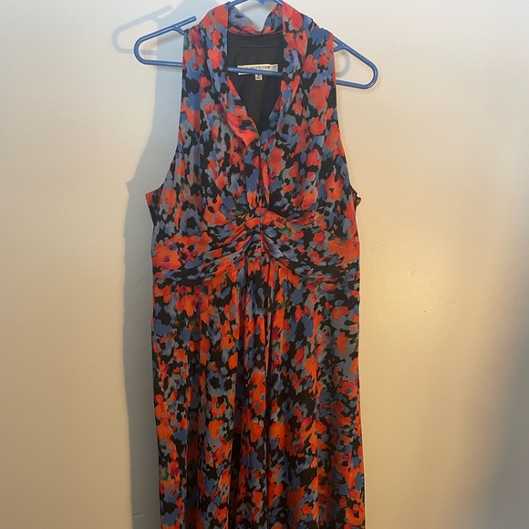 Evan Picone sleeveless floral dress 16 - Picture 1 of 6